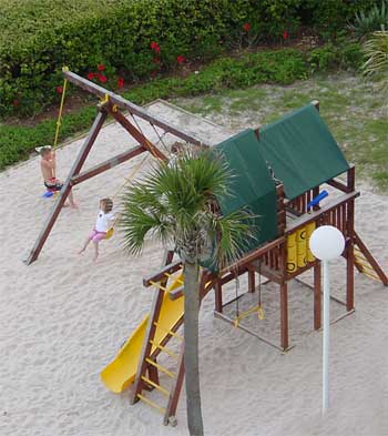 Oceanfront playground for the kids on the north end of Myrtle Beach